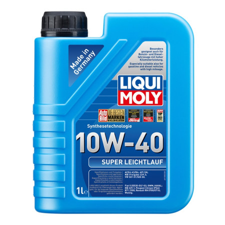 ACEITE MOTOR SUPER LEICHTLAUF SINTETICO 1L LIQUI MOLY SAE 10W-40