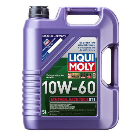 ACEITE MOTOR SYNTHOIL RACE TECH GT1 SINTETICO 5L LIQUI MOLY SAE 10W-60-G