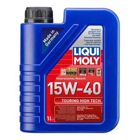 ACEITE MOTOR TOURING HIGH TECH 1L DIESEL/NAFTERO MINERAL LIQUI MOLY SAE 15W-40
