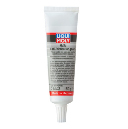 ADITIVO MOS2 ANTI FRICTION FOR GEARS / ANTIFRICCION PARA CAJAS Y DIFERENCIALES 50GR LIQUI MOLY