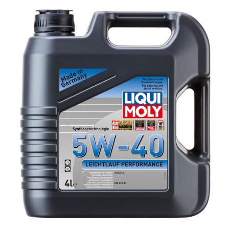 ACEITE DIESEL/NAFTERO LEICHTLAUF PERFOMANCE SINTETICO 4L LIQUI MOLY SAE 5W-40-G
