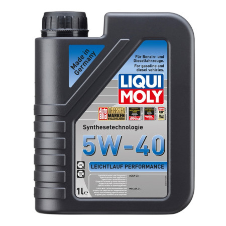 ACEITE DIESEL/NAFTERO LEICHTLAUF PERFOMANCE SINTETICO 21367 1L. LIQUI MOLY SAE 5W-40-1L