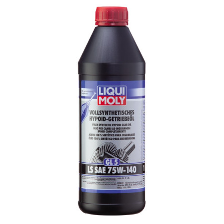 ACEITE SINTETICO PARA ENGRANAJES HIPOIDES GL5 VOLLSYNTHETISCHES HYPOIDGETRIEBEÖL 1LITRO 4421 LIQUI MOLY SAE 75W-140